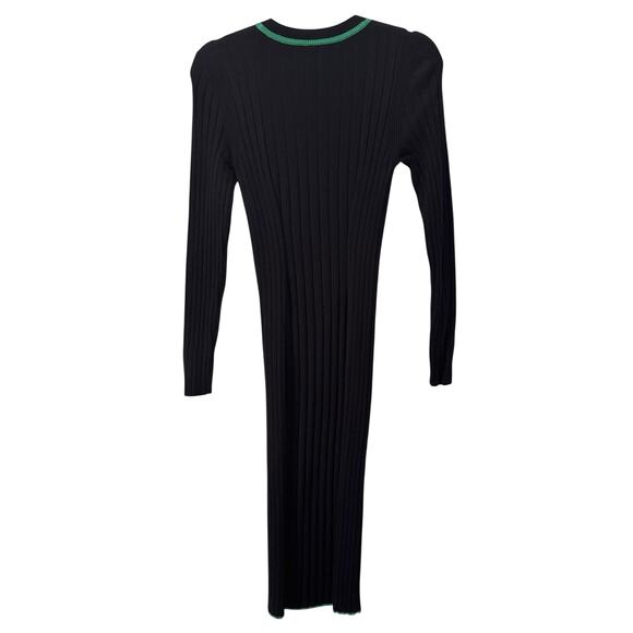 Anthropologie Daily Practice Long-Sleeve Sporty Sweater Midi Dress Navy Sz S - Picture 8 of 10